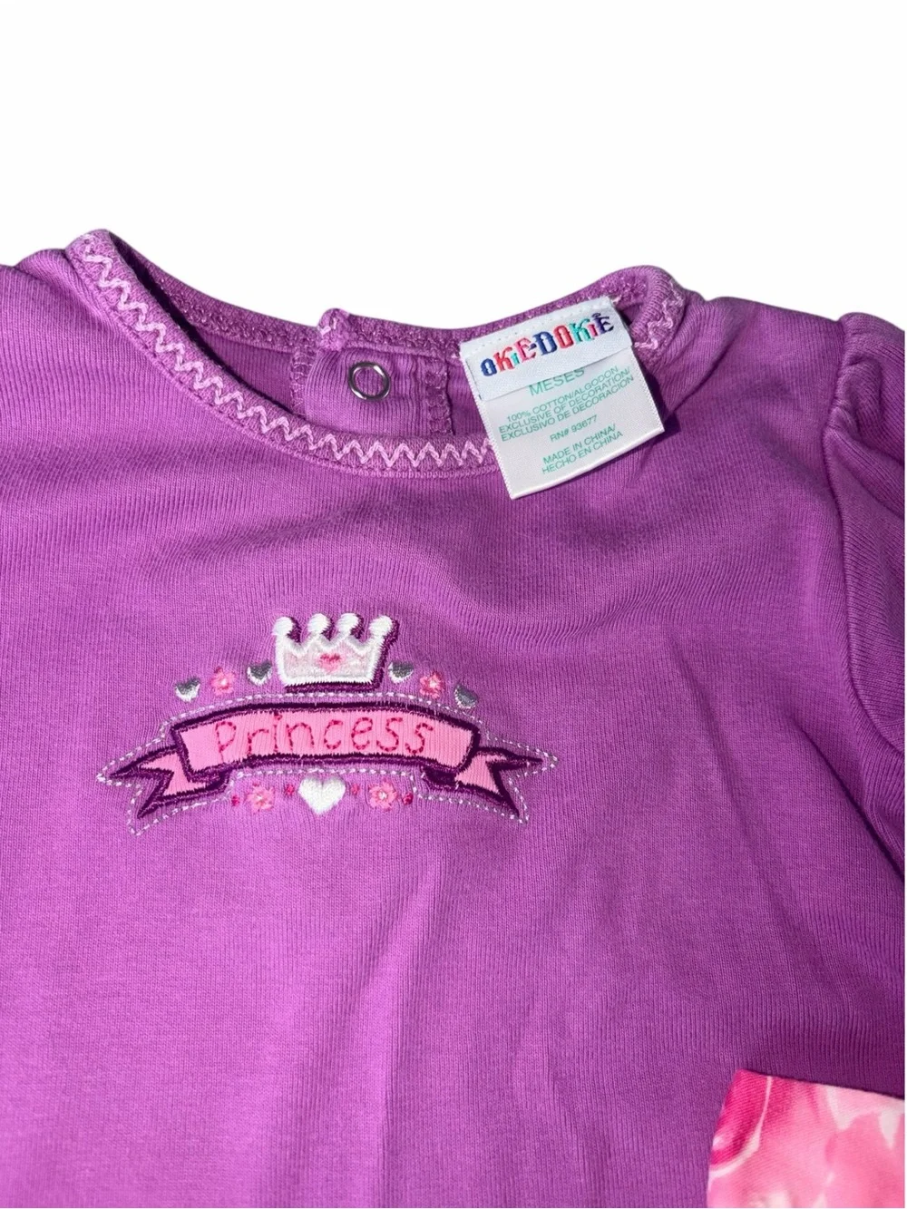 Vintage Y2K Baby Girl Pink Princess 3pc Playwear Bundle 12M Carter’s Okie Dokie